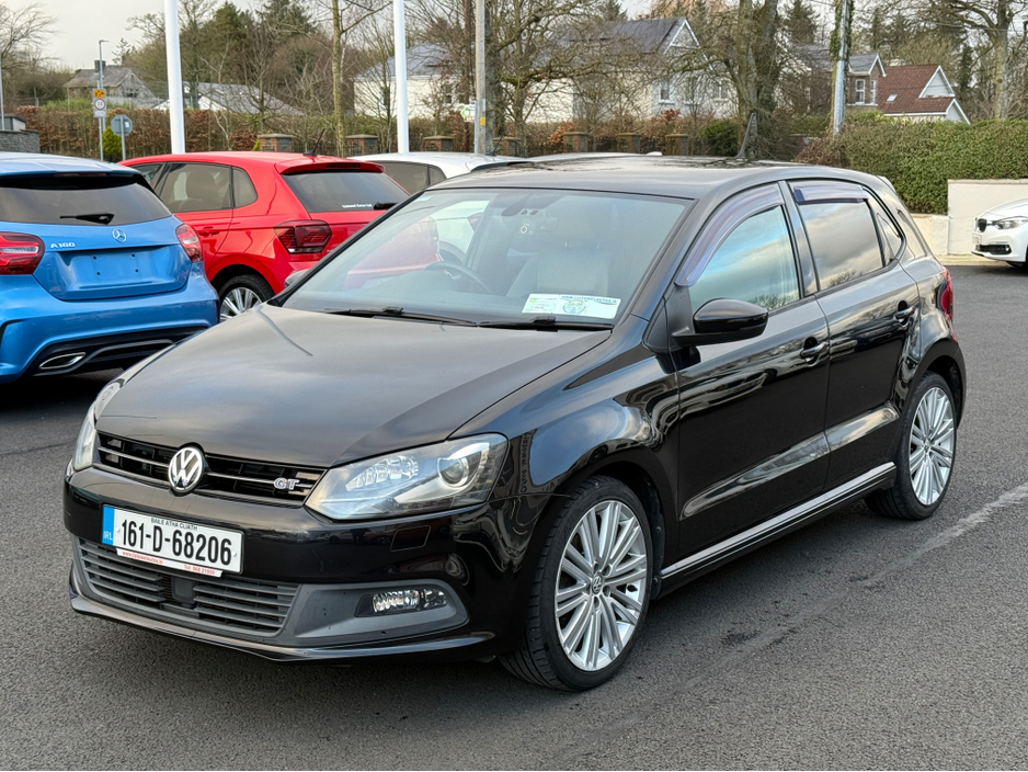 2016 Volkswagen Polo GT 1.4 150BHP AUTO * GT LINE INTERIOR, REAR VIEW CAMERA, CRUISE CONTROL, PADDLE SHIFT, TOUCH SCREEN RADIO, MULTIFUNCTION STEERING WHEEL, FRONT & REAR ELECTRIC WINDOWS, ISOFIX, TRIP COMPUTER* €13,950
