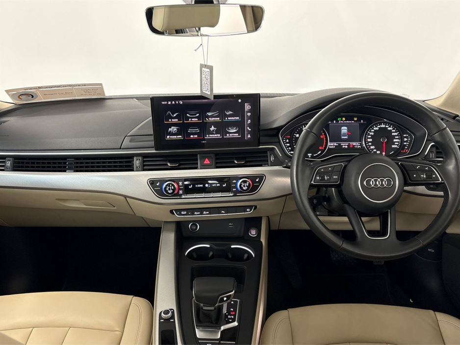 2021 Audi A4 LIMOUSINE 35 TDI 163BHP S-TRONIC**MULTIFUNCTIONAL STEERING WHEEL**CREAM LEATHER INTERIOR**FRONT HEATED SEATS**APPLE CARPLAY**REVERSE CAMERA**PARKING SENSORS**SEMI DIGITAL DASH**FINANCE AVAILABLE €29,995