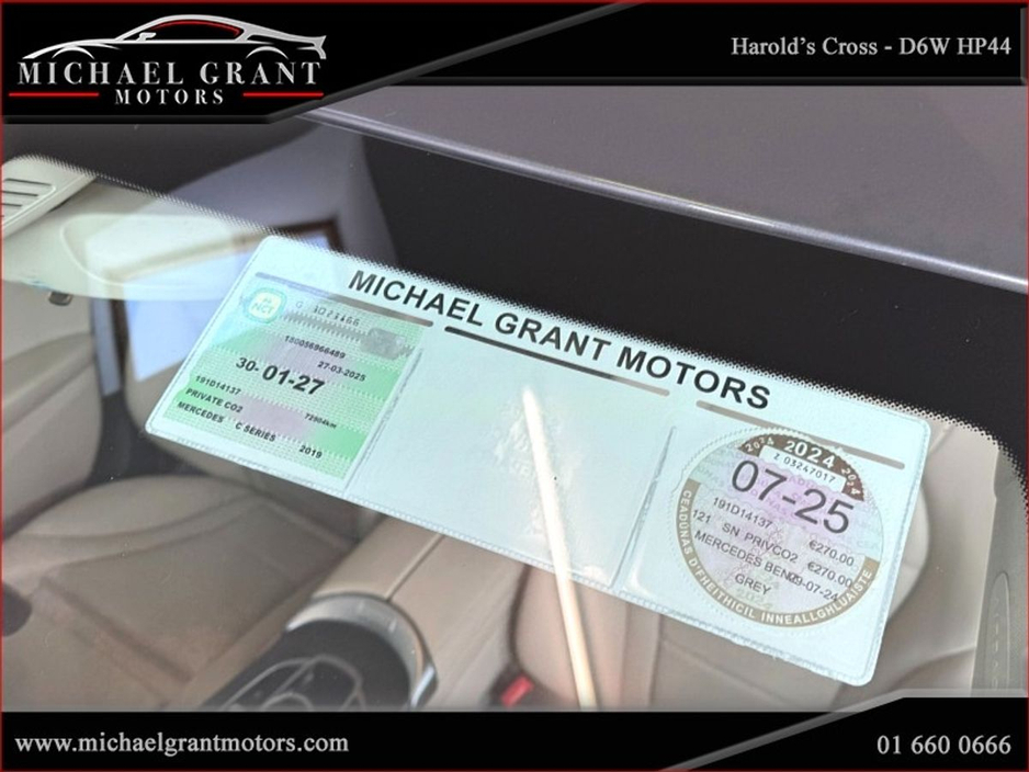 2019 Mercedes-Benz C Class C200D AVANTGARDE AUTOMATIC / ONL 80KM / IRISH CAR / 2027 NCT €26,750