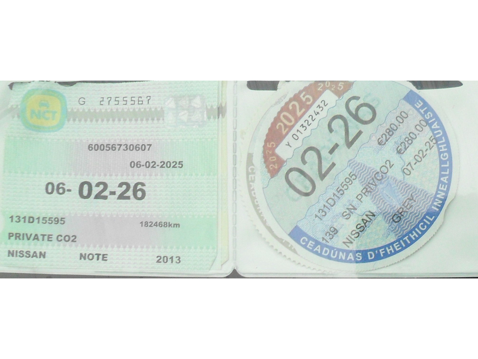 2013 Nissan Note 1.4 SV 5DR........NCT 02/27.......TAXED 03/26.......FULL SERVICE HISTORY €4,995