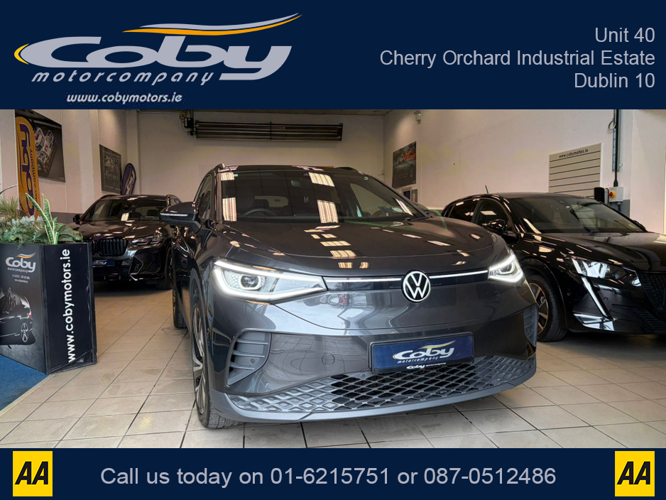 2022 Volkswagen ID.4 PRO 150 KW FAMILY 77KWH 204BHP PR PROPERF AUTO. 2Keys, 1/2 Leather, Full Electrics, Sat Nav, Dual Climate Control, Heated Seats, Cruise Control, Revers Cam, Parking Sensors, Handsfree, & more. €27,950