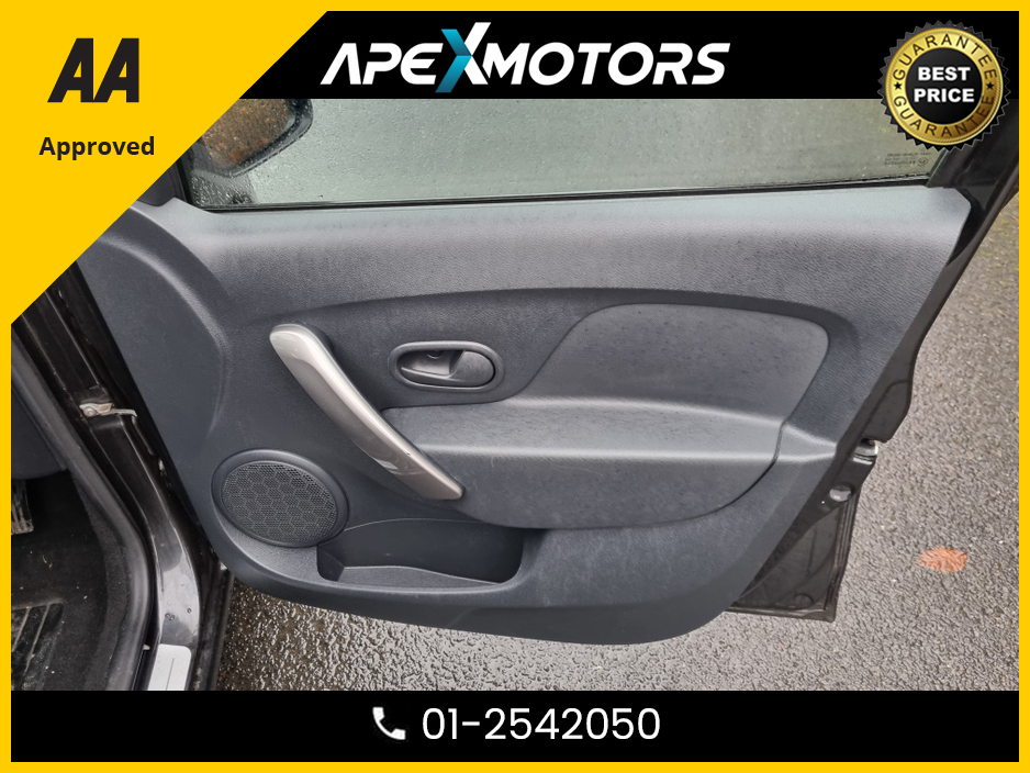 2016 Dacia Sandero FINANCE ARRANGED * 1.5DCI LAUREATE 90BHP * TOP SPEC WITH ALLOY WHEELS * NEW NCT JAN-27 * LOW  TAX  * RELIABLE  * ECONOMICAL * IMMACULATE * STAMPED SERVICE HISTORY * AA APPROVED * 101 SAFETY CHECKLIST €7,249