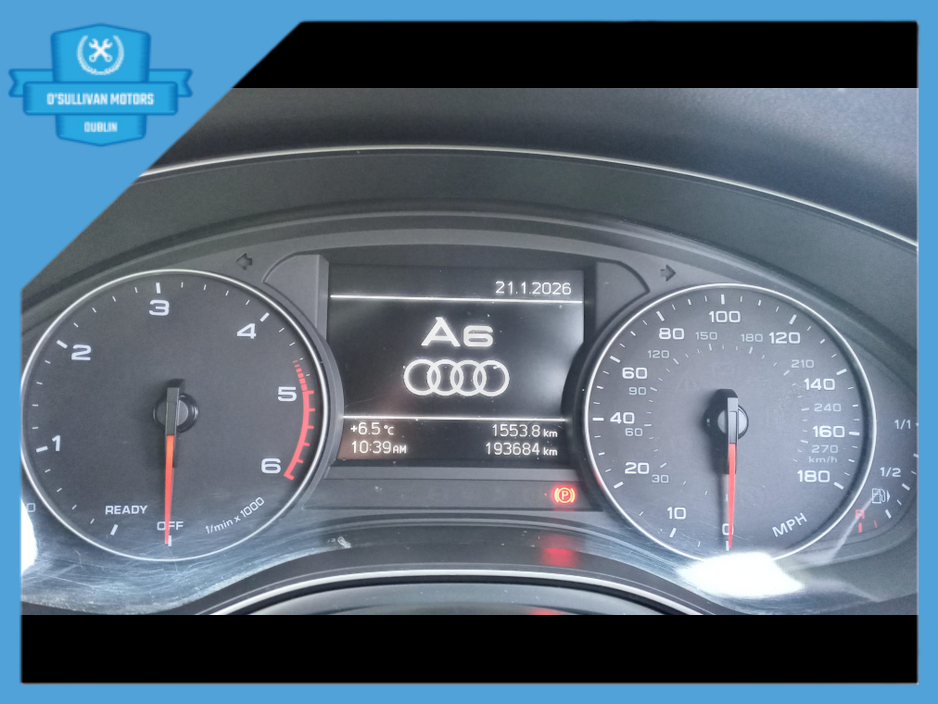 2016 Audi A6 2.0 TDI S LINE ULTRA 190PS 4 4DR AUTO €16,950