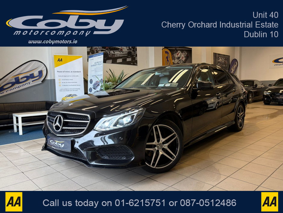 2015 Mercedes-Benz E Class 2.1 E220 Bluetec AMG Night ED 4DR Auto. NCT & Tax, Full Leather, Full Electrics, Sat Nav, Dual Climate Control, Heated Seats, Cruise Control, Revers Cam, Parking Sensors, Paddle Shift, BT & more €15,950