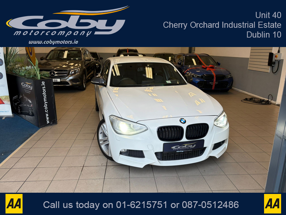 2012 BMW 1 Series 1.6 5DR AUTO M-Sport . NCT Cruise Control, Dual Climate Control, Alloy Wheels, Revers Camera, Bluetooth, Folding Rear Seats, CD Player & more. €9,950
