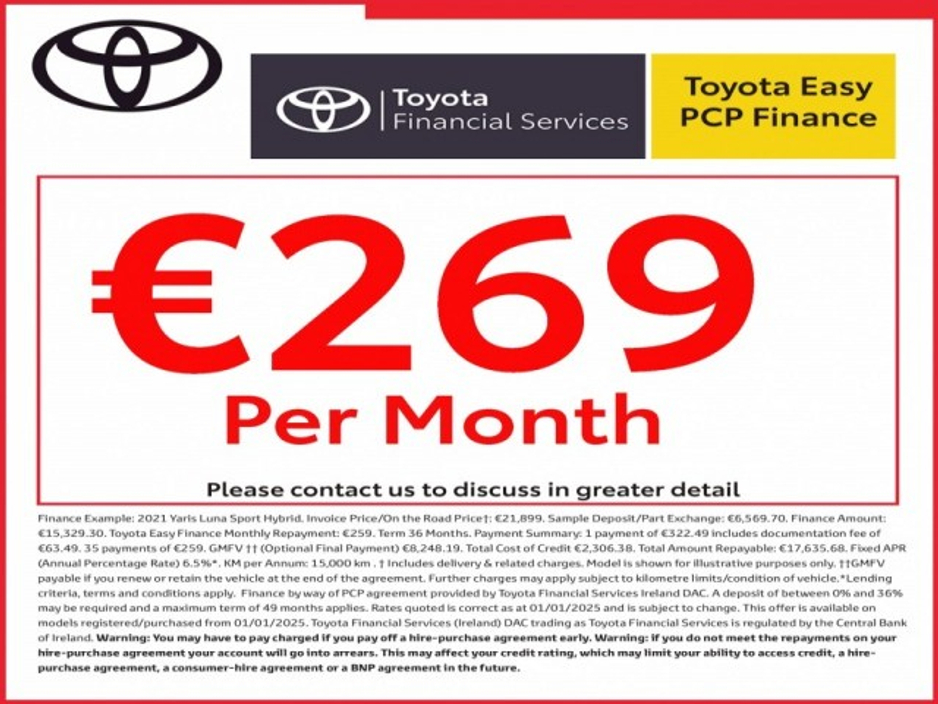 2023 Toyota Yaris - Petrol - New Generation - Luna Edition - 1.0 - 5dr - Manual - Only 23,236kms - EUR 200 Tax // Front Electric Windows // Rear Electric Windows // USB Connection // Apple Carplay // Android Auto €22,795