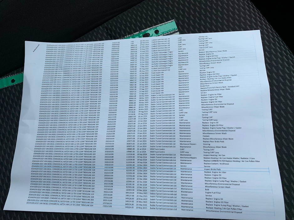 2019 Volkswagen Golf 1.6 TDI 115 BHP TRENDLINE VAN // PRICE EXCL. VAT // ONE OWNER // GREAT CONDITION // 07/26 CVRT // €10,528