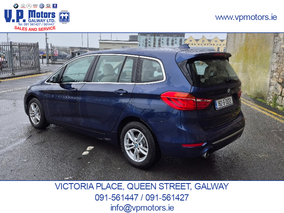 2019 BMW 2 Series Gran Tourer LUXURY EDITION, HUGH SPEC, AUTO, 1 OWNER. €22,850