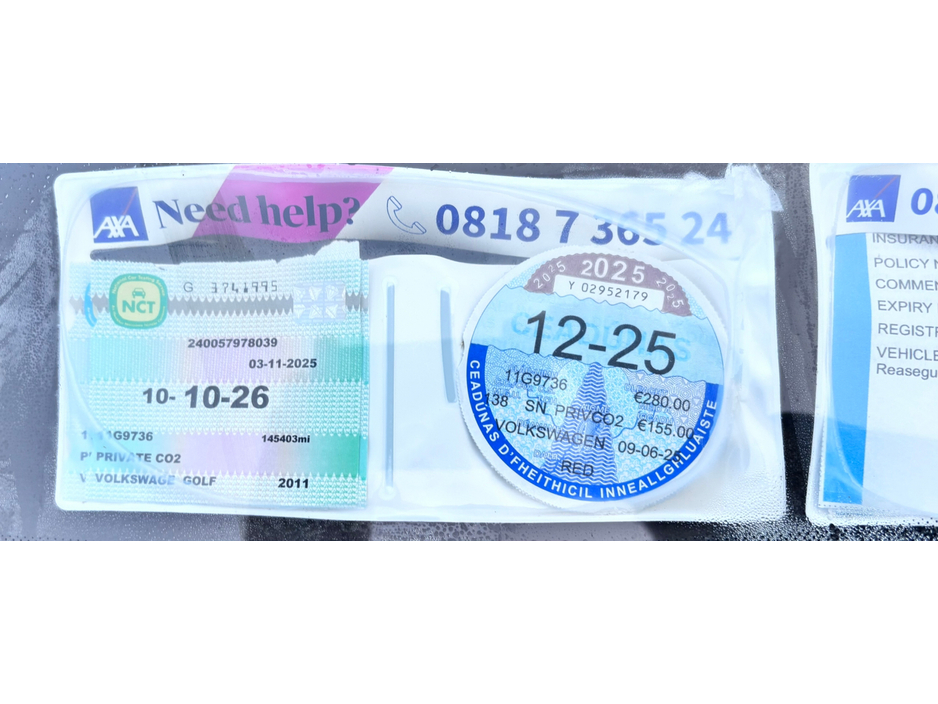 2011 Volkswagen Golf  €6,000