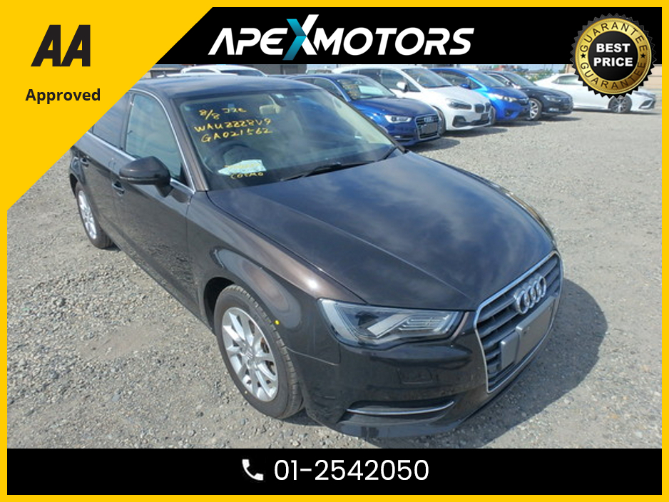 2016 Audi A3 FINANCE ARRANGED * 1.4 PETROL AUTO * NEW NCT DEC-27 * IMMACULATE * CREAM LEATHER INTERIOR * HEATER SEATS  * ELECTRIC SEATS * STAMPED SERVICE HISTORY * AA APPROVED * 101 SAFETY CHECKLIST * AUTOMATIC €14,949