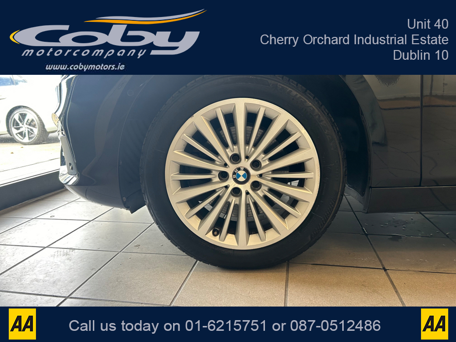 2015 BMW 2 Series Gran Tourer 1.5 Auto 7 Seater . New NCT, 2Keys, Alloy Wheels, Dual Climate Control, Full Electrics, Sat Nav, Parking Sensors, Reverse Camera, Cruise Control, Bluetooth, Full Leather, CD, Lane Departure  and more. €14,950