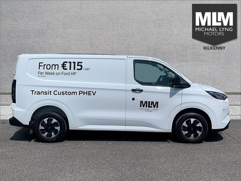 2025 Ford Transit Custom 320 PHEV SWB (V), Price Ex VAT, *Spare wheel, fixed towbar, Load area protection Kit, Seat Pack k4a* €32,516