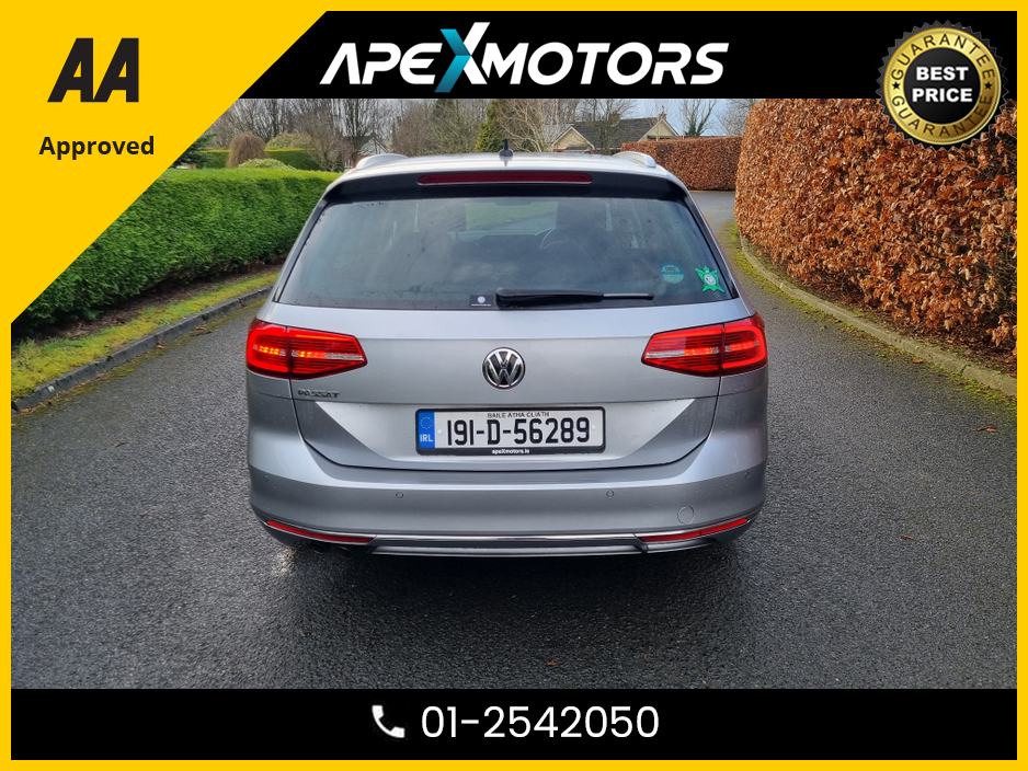 2019 Volkswagen Passat FINANCE ARRANGED * 2.0 ESTATE AUTO HIGHLINE * AUTOMATIC * TOP-SPEC ( EVERY EXTRA) * BLACK LEATHER INTERIOR * AA APPROVED  * 101 SAFETY CHECKLIST * 12-MONTH ROADSIDE ASSIST  * IMMACULATE *  01-2542050 €23,249