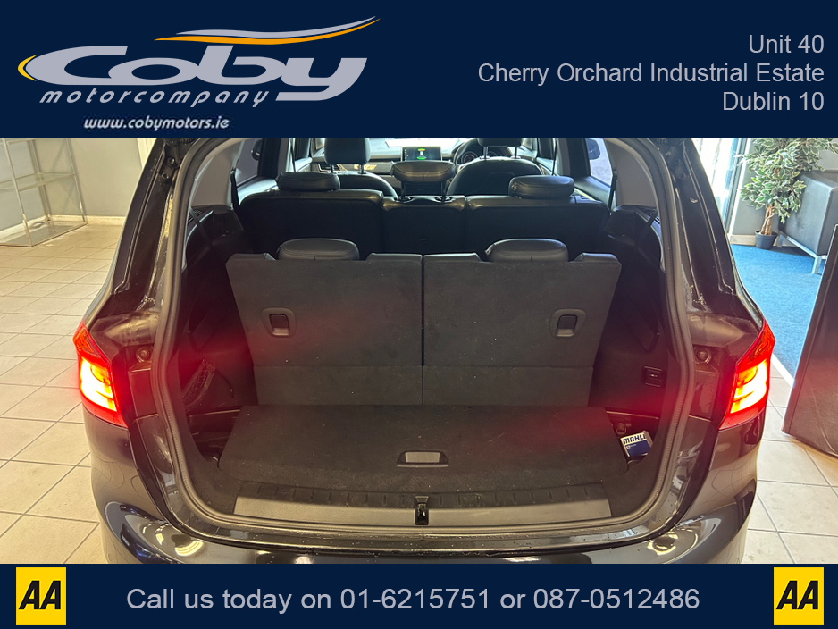 2015 BMW 2 Series Gran Tourer 1.5 Auto 7 Seater . New NCT, 2Keys, Alloy Wheels, Dual Climate Control, Full Electrics, Sat Nav, Parking Sensors, Reverse Camera, Cruise Control, Bluetooth, Full Leather, CD, Lane Departure  and more. €14,950