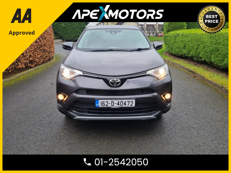 2016 Toyota Rav4 FINANCE ARRANGED * RAV4 2.0 D-4D  * TOP-SPEC BUSINESS EDITION * NEW NCT DEC-27 * TOP-SPEC * IMMACULATE * AA APPROVED * 101 SAFETY CHECKLIST * TOP-SPEC 5DR HATCH * CRUISE CONTROL * 2-KEYS * LOW TAX €12,949