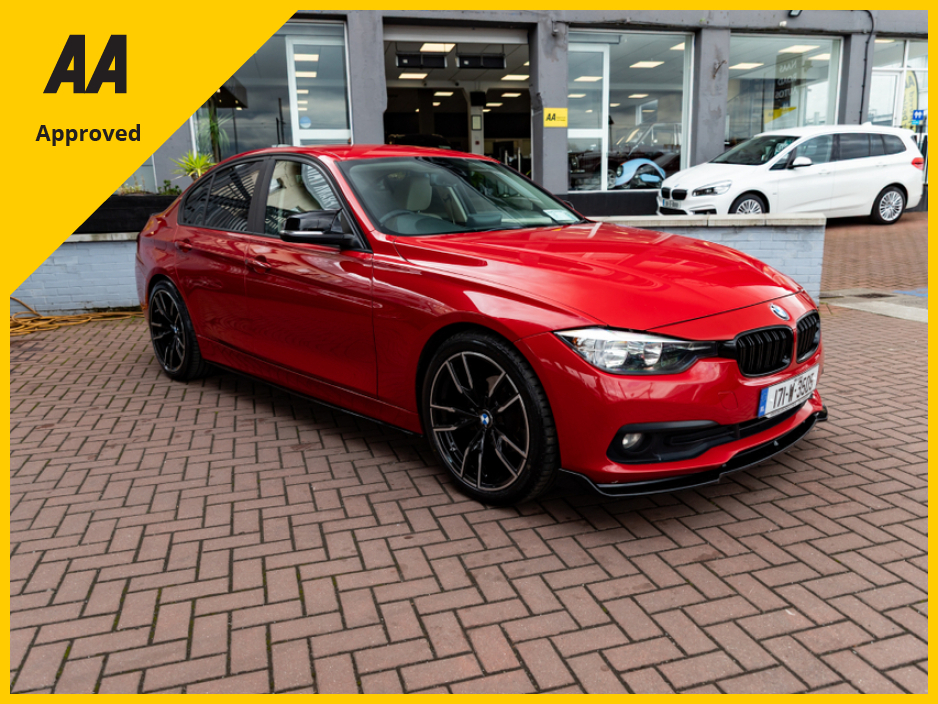 2017 BMW 3 Series 320D PLUS SE M-SPORT PACK IN MARLBOROUGH RED // BRAND NEW 19 INCH ALLOYS // IMMACULATE CONDITION // BUY WITH CONFIDENCE AA AND SIMI APPROVED DEALER 2025 // €14,950