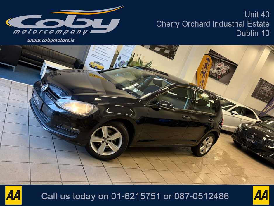 2016 Volkswagen Golf 1.6 TDI MATCH EDITION BLUEMOTION 110PS 5DR. NCT, Alloy Wheels, MFSW, Cruise Control, Heated Seats, Folding Rear Seats, Parking Sensors, Air Conditioning, and more €12,950