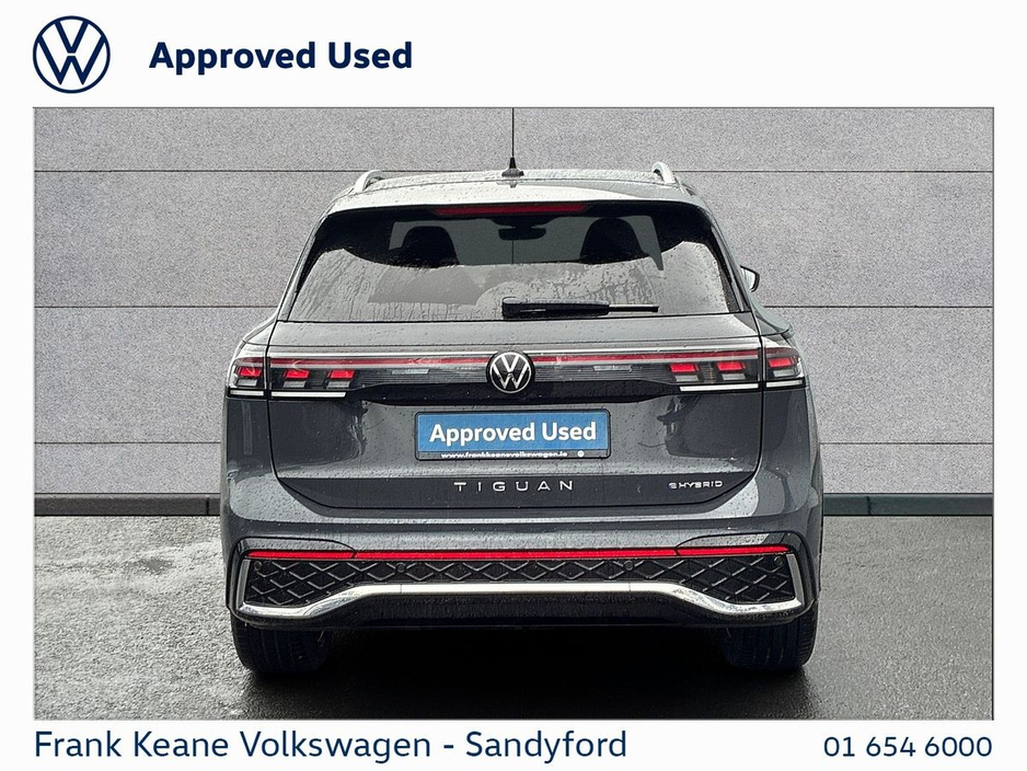 2025 Volkswagen Tiguan Tiguan R-Line Tsi Phev S-A R-Line TSi eHybrid 204 DSG 19.7 kWh Auto 2WD Start/Stop @frank Keane Volkswagen South Dublin €49,995