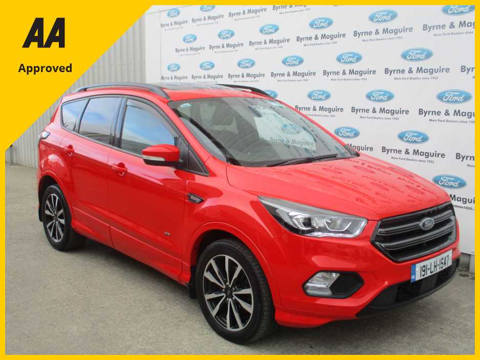 2019 Ford Kuga ST-LINE 2.0 TDCI 150PS AWD MODEL.  TOP OF THE RANGE MODEL, FULLY SERVICED AND NCT TESTED WITH WARRANTY AND 12 MONTHS AA COVER !!! €24,500