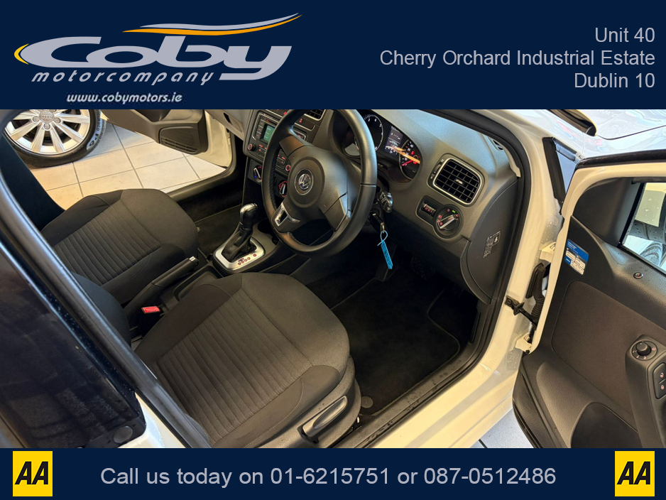 2014 Volkswagen Polo 1.2 AUTO 5DR. New NCT done before collection, Alloy Wheels, Air Conditioning, Hands Free, AUTO Wipers, Full Electrics, 2 Keys, Folding Rear Seats, Luggage Cover and more. €10,450