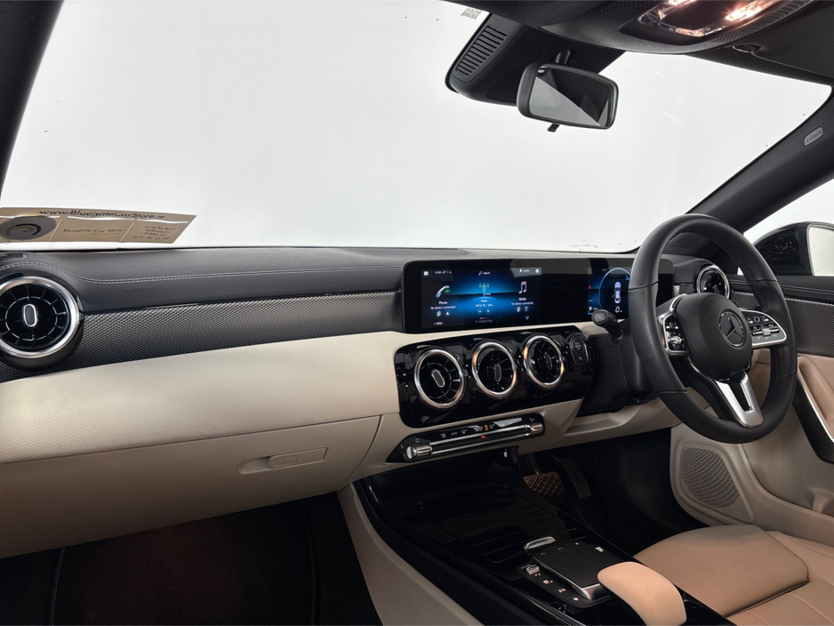 2023 Mercedes-Benz CLA Class 180 COUPE 4 DR**MULTIFUNCTIONAL STEERING WHEEL**DIGITAL DASH**TOUCH SCREEN INFOTAINMENT**FRONT HEATED SEATS**CREAM LEATHER INTERIOR**DUAL CLIMATE CONTROL**DYNAMIC DRIVE MODES**FINANCE AVAILABLE** €36,995