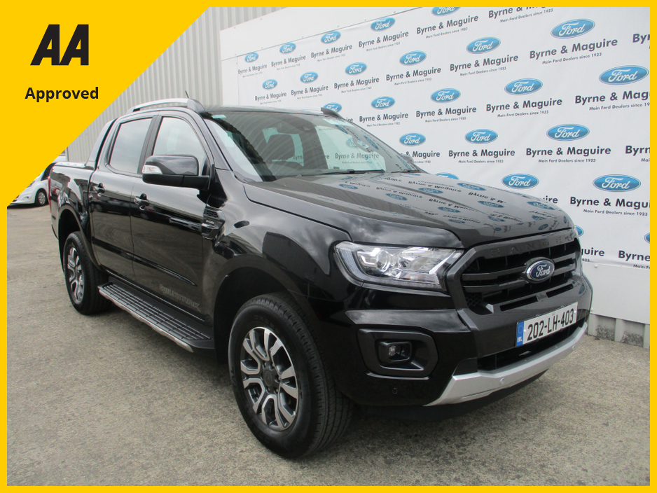 2020 Ford Ranger DOUBLE CAB WILDTRAK 2.0L 213PS  AUTOMATIC, ONLY 80000  KMS . FULLY SERVICED AND READY TO GO WITH WARRANTY AND 12 MONTHS AA COVER.   NO VAT !! €37,500