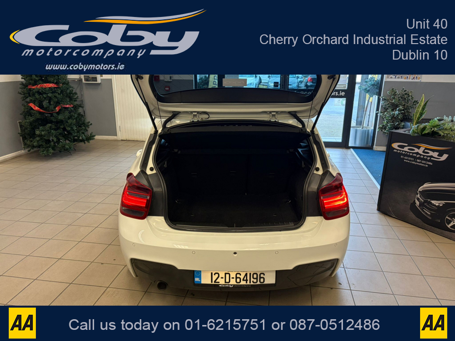 2012 BMW 1 Series 1.6 5DR AUTO M-Sport . NCT Cruise Control, Dual Climate Control, Alloy Wheels, Revers Camera, Bluetooth, Folding Rear Seats, CD Player & more. €9,950