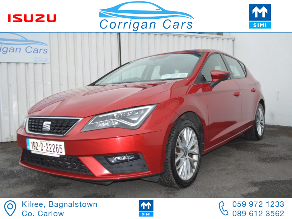 2019 SEAT Leon ONE OWNER LOW MILEAGE SE 115BHP €15,949