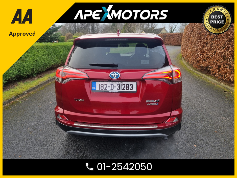 2018 Toyota Rav4 FINANCE ARRANGED * TOP-SPEC DESIGN HEV CVT VVT-I * NEW NCT DEC-27 * IMMACULATE * STAMPED SERVICE HISTORY * AA APPROVED * 101 SAFETY CHECKLIST * AUTOMATIC (DSG) * HEATED SEATS * COLOUR REVERSE CAMERA €19,949
