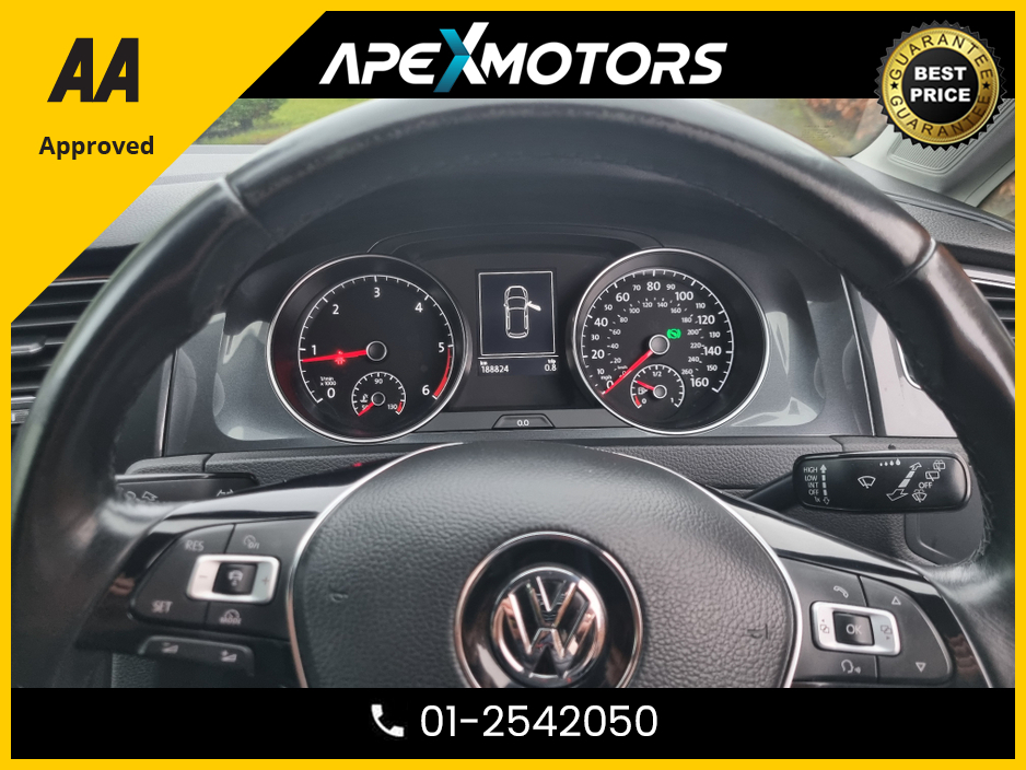 2017 Volkswagen Golf FINANCE ARRANGED * 1.6 TDI SE BLUEMOTION 115PS 5DR AUTO * NEW NCT OCT-27 * IMMACULATE * AUTOMATIC (DSG) * STAMPED SERVICE HISTORY * AA APPROVED * 101 SAFETY CHECKLIST * COLOUR REVERSE CAMERA €14,949