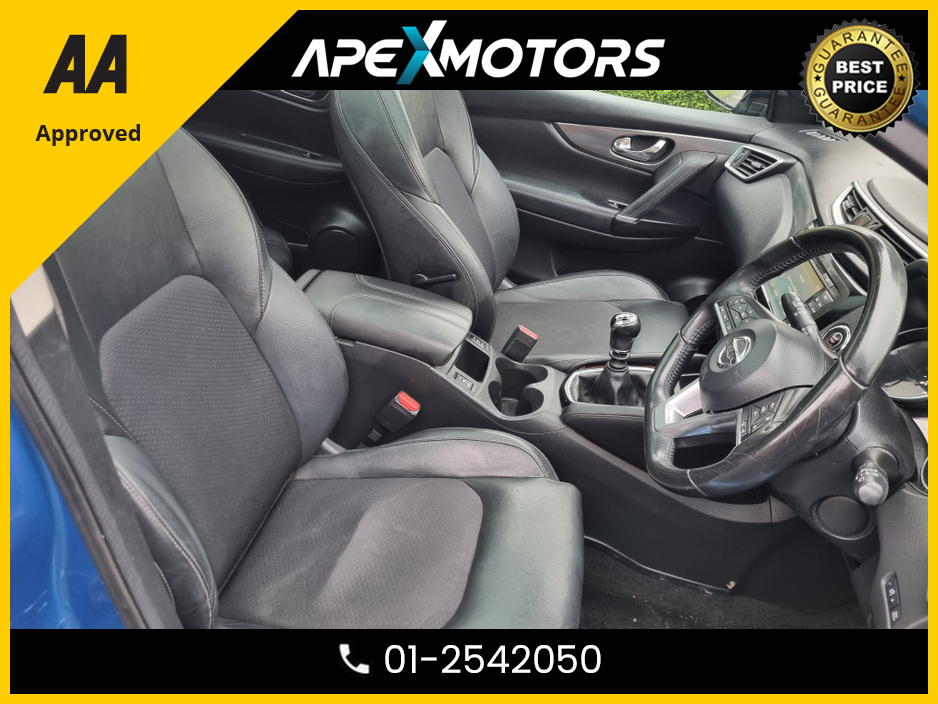 2017 Nissan Qashqai FINANCE ARRANGED * DCI TEKNA * 4X4 130PS * FULL SPEC  * PANORAMIC SUNROOF * NEW NCT JAN-28 * IMMACULATE * 6-STAMPS SERVICE HISTORY * AA APPROVED * 101 SAFETY CHECKLIST * HEATED SEATS * COLOUR REVERSE €15,749