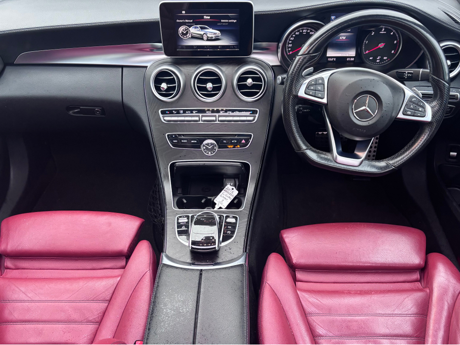 2015 Mercedes-Benz C Class C220d AMG LINE PREMIUM // RED LEATHER // SUNROOF €13,995
