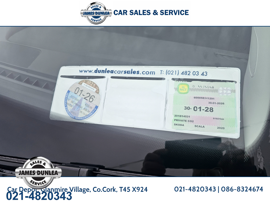 2020 Skoda Scala STYLE plus  1.0 TSI 95BHP 4DR €19,950