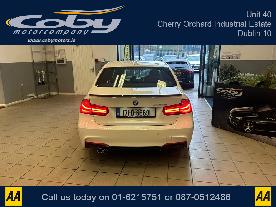 2017 BMW 3 Series 330E  M Sport Saloon 4DR 330E Auto Plug-in Hybrid. New NCT, Upgraded 19inch Alloy Wheels, Full Body Kit, 2Keys,Sat Nav, MFSW, Dual Climate Control, Cruise Control, Reverse Cam, Full Electrics, & more. €21,950