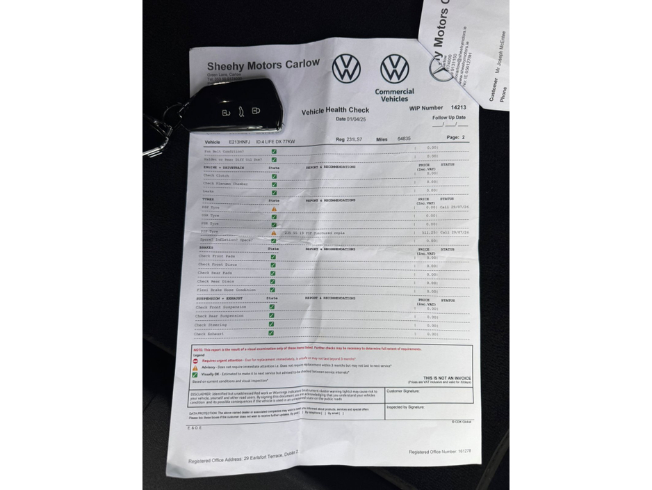 2023 Volkswagen ID.4 PRO 128 KW LIFE DX 77KWH 174BHP 5 €25,800