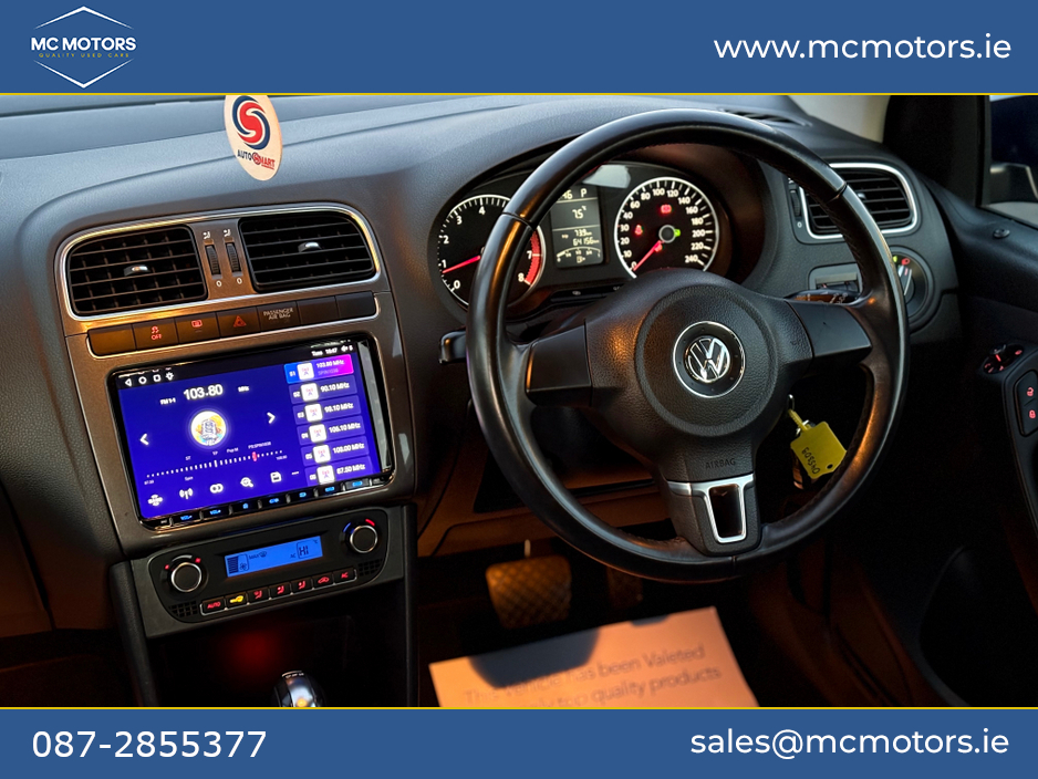 2011 Volkswagen Polo 6 MONTH WARRANTY + NEW NCT + TAX €8,450