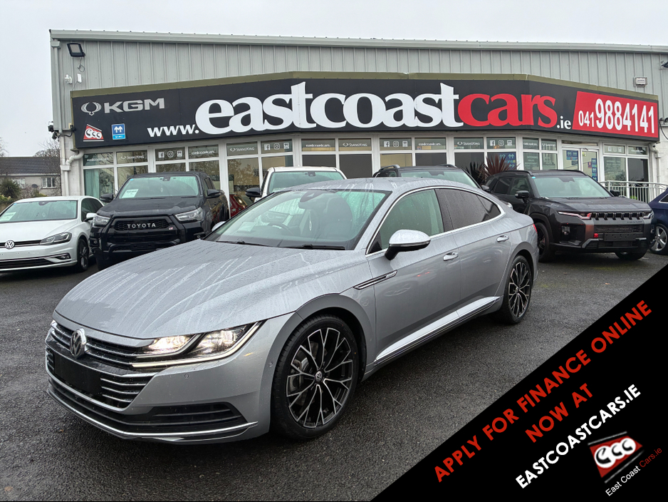 2019 Volkswagen Arteon 2.0 TSI  4 MOTION 280BHP VIRTUAL DASH FULL LEATHER HEATED ELECTRIC SEATS SAT NAV CARPLAY ANDROID AUTO BLIND SPORT PARKING SENSORS SELF PARKING ASSIST 360 CAMERA DYNAUDIO SOUND SYSTEM €29,950