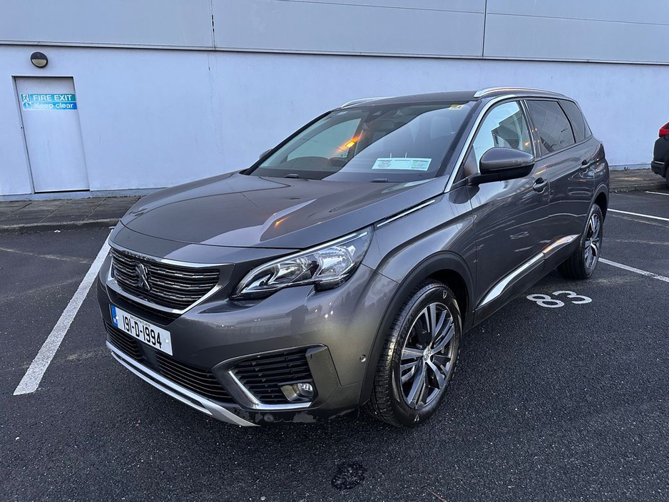 2019 Peugeot 5008 1.2 PETROL, ALLURE, 130BHP LOW KMS, NATIONWIDE WARRANTY, NEW NCT, AA APPROVED, FINANCE, 5 STAR REVIEWS €20,995