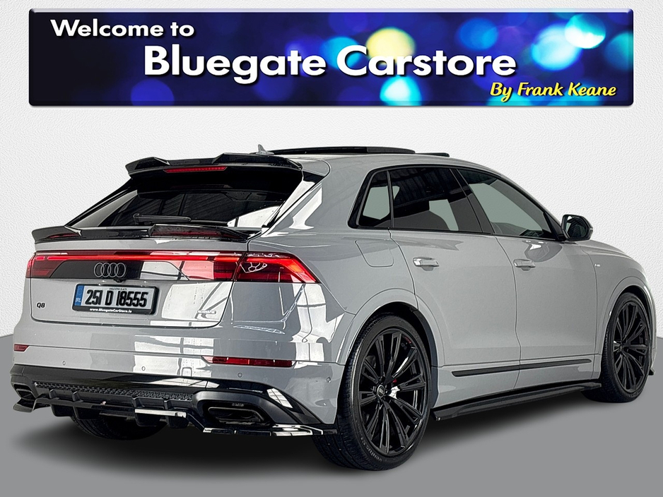 2025 Audi Q8 60 TFSIE 490PS**PANORMAIC ROOF**23" ALLOYS**MAXTON DESIGN BODYKIT**GREY LEATHER INTERIOR**FRONT HEATED ELECTRIC MEMORY SEATS**AMBIENT LIGHTING**REVERSE CAMERA**PARKING SENSORS**TOUCHSCREEN CLIMATE** €94,995