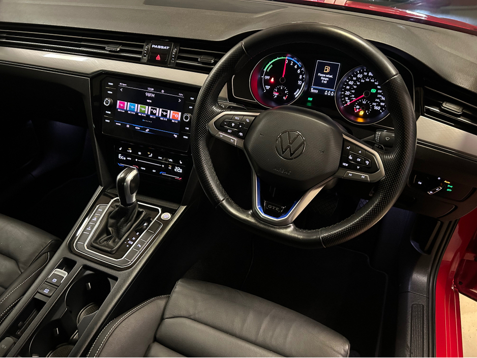 2022 Volkswagen Passat GTE S-A DSG - Super 215 Bhp Hybrid - Low Mileage & Stunning Red + Black Leather - Top Trade-ins & Great Finance Deals - Assured Dealer Warranty - €24,950