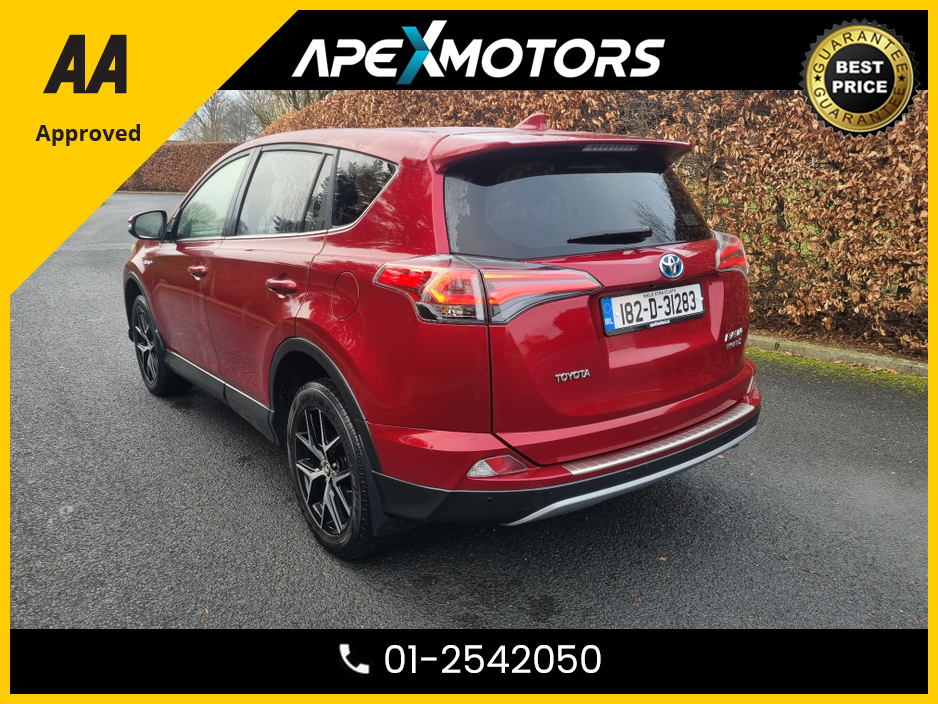 2018 Toyota Rav4 FINANCE ARRANGED * TOP-SPEC DESIGN HEV CVT VVT-I * NEW NCT DEC-27 * IMMACULATE * STAMPED SERVICE HISTORY * AA APPROVED * 101 SAFETY CHECKLIST * AUTOMATIC (DSG) * HEATED SEATS * COLOUR REVERSE CAMERA €19,949