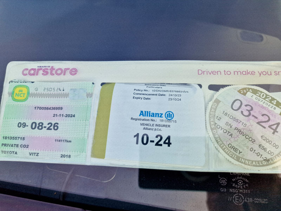 2018 Toyota Yaris KSP130 5DR AUTO €11,900