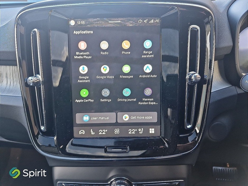 2025 Volvo EX40 Fully Electric, Single Moto,r Extended Range, Ultra, Panoramic Sunroof, HK Premium Sound, 360 View Camera, F&R Heated Seats, Adaptive Cruise Control With Pilot Assist, BLIS/CTA, Volvo On Call €52,950