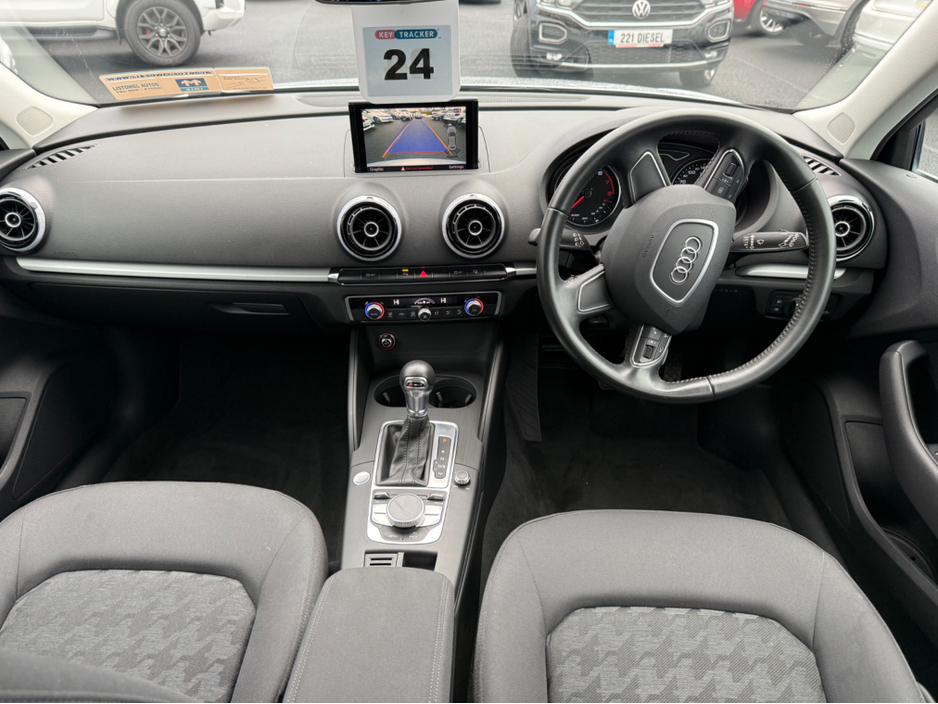 2016 Audi A3 HATCHBACK 1.4 AUTOMATIC * REAR VIEW CAMERA, PARKING SENSORS FRONT AND REAR, AUDI MULTIMEDIA, POWERED FOLDING HEATED MIRRORS, PADDLE SHIFT, ISOFIX CHILD SEAT ANCHOR POINTS, 16" ALLOYS * €15,950