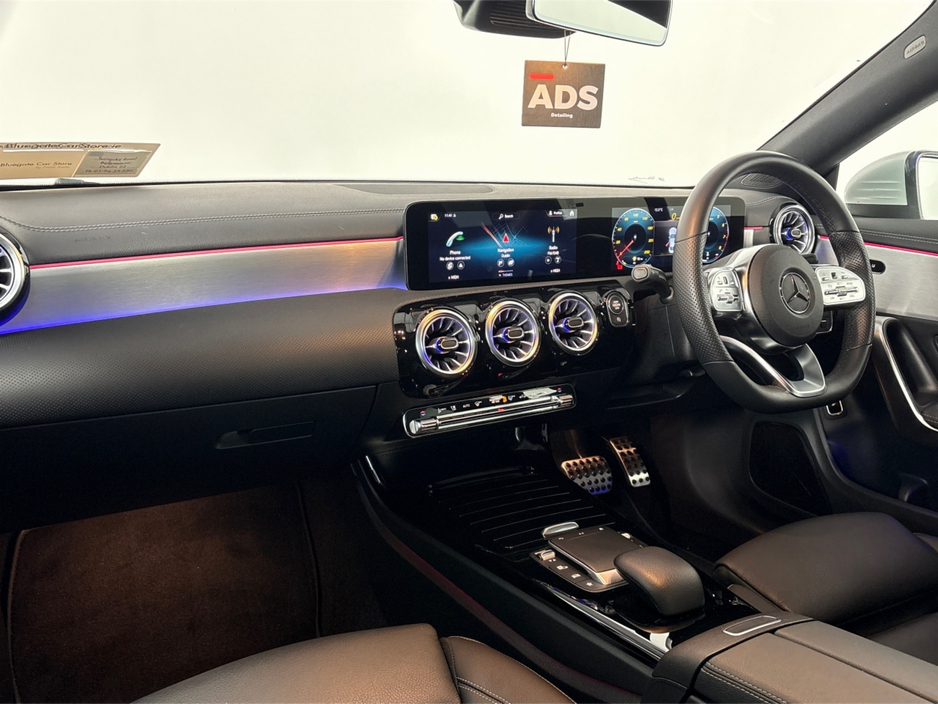 2021 Mercedes-Benz CLA Class 180 AMG LINE PREMIUM**BLACK LEATHER INTERIOR**FRONT HEATED SEATS**AMBIENT LIGHTING**UPGRADED 18"ALLOYS**TOUCH SCREEN MEDIA DISPLAY**REVERSE CAMERA**PARKING SENSORS**APPLE CARPLAY**KEYLESS START** €30,995