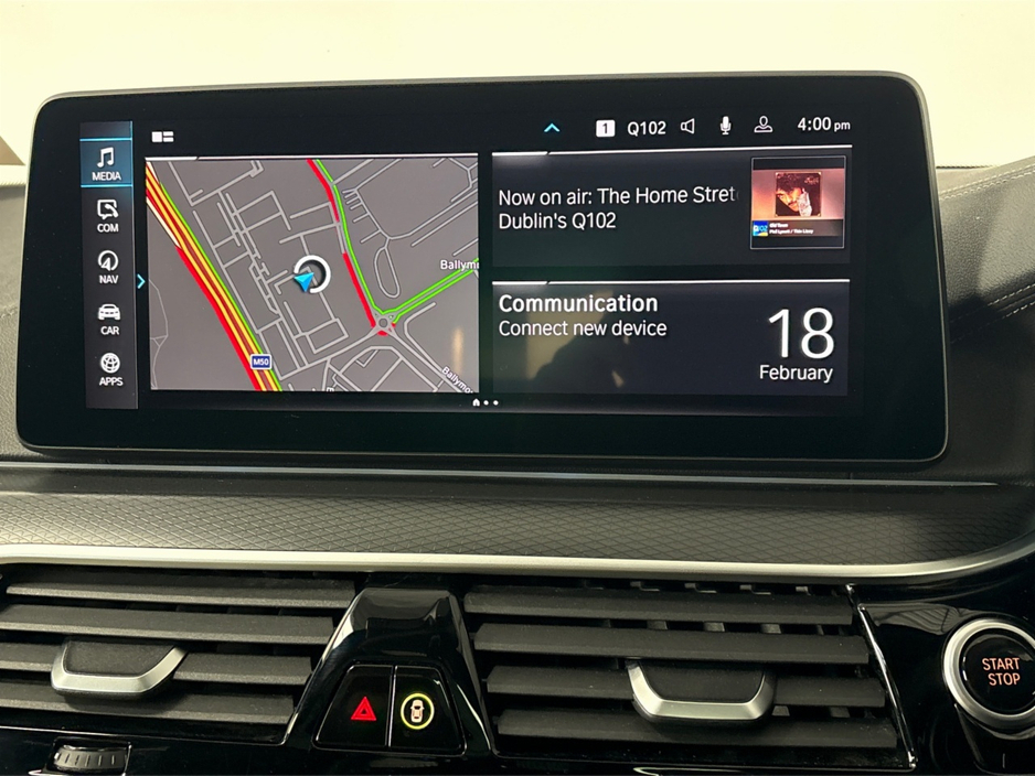 2022 BMW 5 Series 530E HYBRID M SPORT NEW NCT**19"MATTE BLACK ALLOYS**PANORAMIC SUNROOF**FRONT HEATED ELECTRIC SEATS**AMBIENT LIGHTING**APPLE CARPLAY**REVERSE CAMERA**PARKING SENSORS**DRIVE MODES**FINANCE AVAILABLE** €37,995