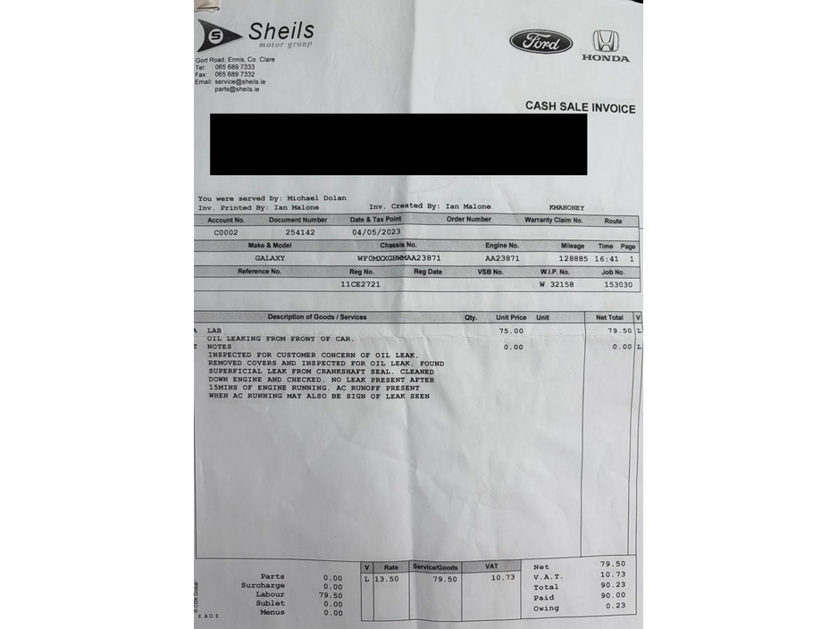 2011 Ford Galaxy 2.0 TDCI TITANIUM 140BHP 5DR €3,999