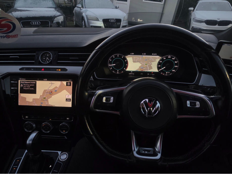 2018 Volkswagen Arteon 2.0 TSI R-LINE PANORAMIC SUNROOF 4MOTION 280BHP VIRTUALDASH FULL LEATHER HEATED ELECTRIC SEATS SAT NAV CARPLAY ANDROID AUTO BLIND SPORT PARKING SENSORS SELF PARKING ASSIST 360 CAMERA €28,950