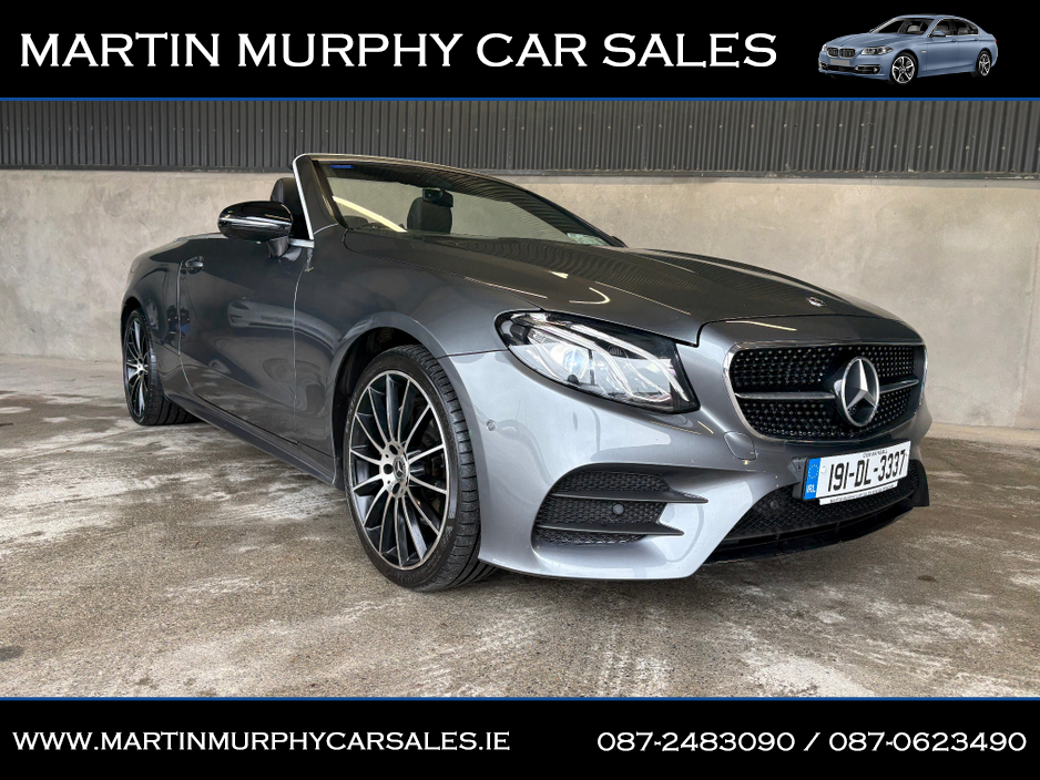 2019 Mercedes-Benz E Class E220 D AMG LINE 4MATIC SOFT TOP CABRIOLET €37,950