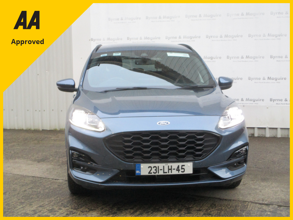 2023 Ford Kuga ST-LINE X 5DR 1.5 TD 120 S6. S6.2 M6, TOP OF THE RANGE WITH WINTER PACK, ONE CAREFUL OWNER AND FULL FORD SERVICE HISTORY !!12 MONTHS WARRANTY AND 12 MONTHS AA COVER. €37,950